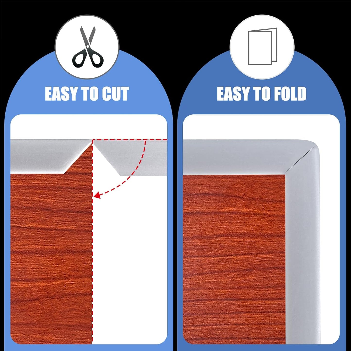 Rubber Edge Trim, Flexible Edge Banding, 3/4"(19mm) U Channel Furniture Edge Protector, Self Adhesive Edge Guards for Plywood, Wood, Glass Parts, 20Ft, Grey Color