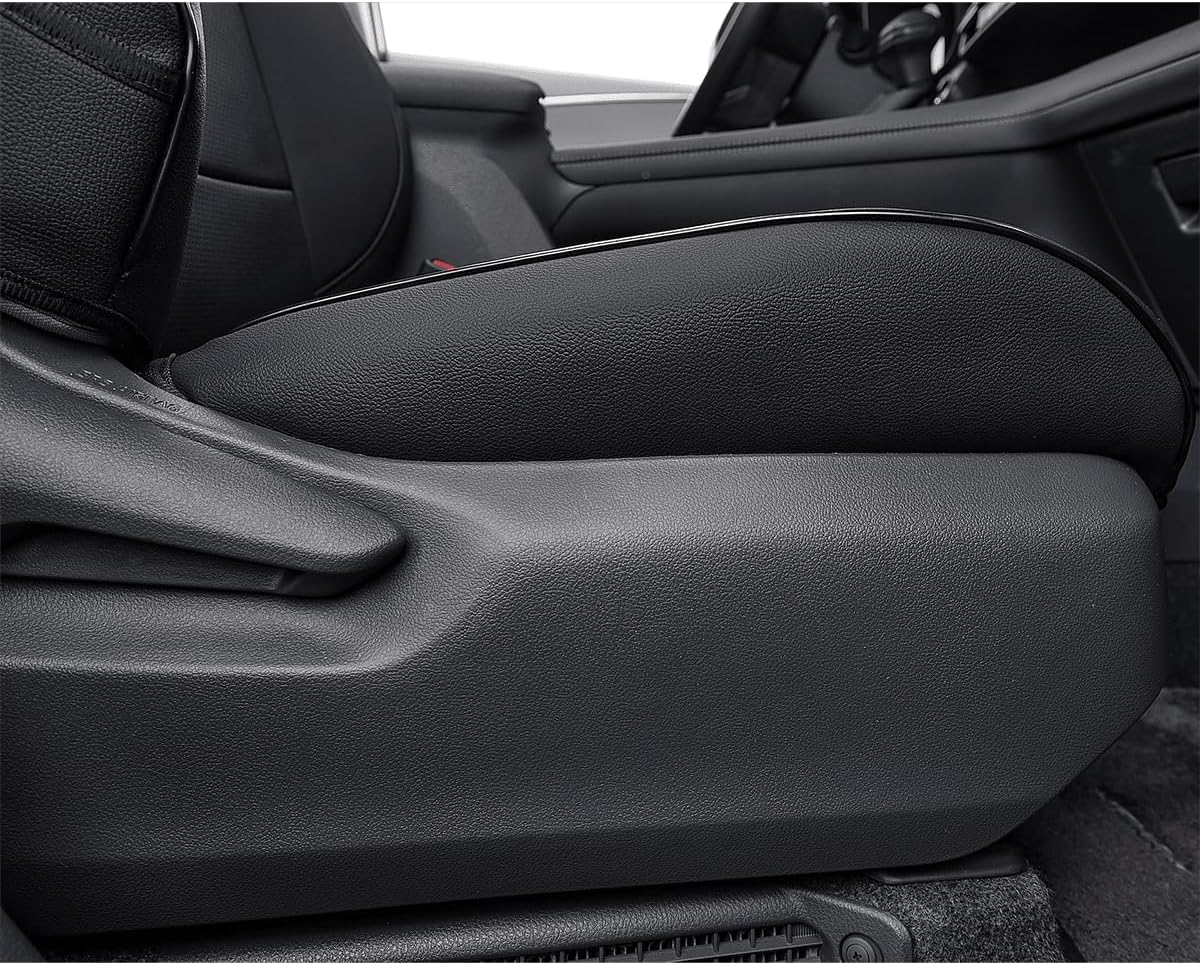 EKR Sienna Seat Covers for 2021-2025 Toyota Sienna XLE,XSE,Limited,Platinum,7 Seats,2nd Row Captain Chairs W/NO Legrest,Waterproof Seat Covers Full Set for Cars,Car Seat Protectors -Leather(Black)