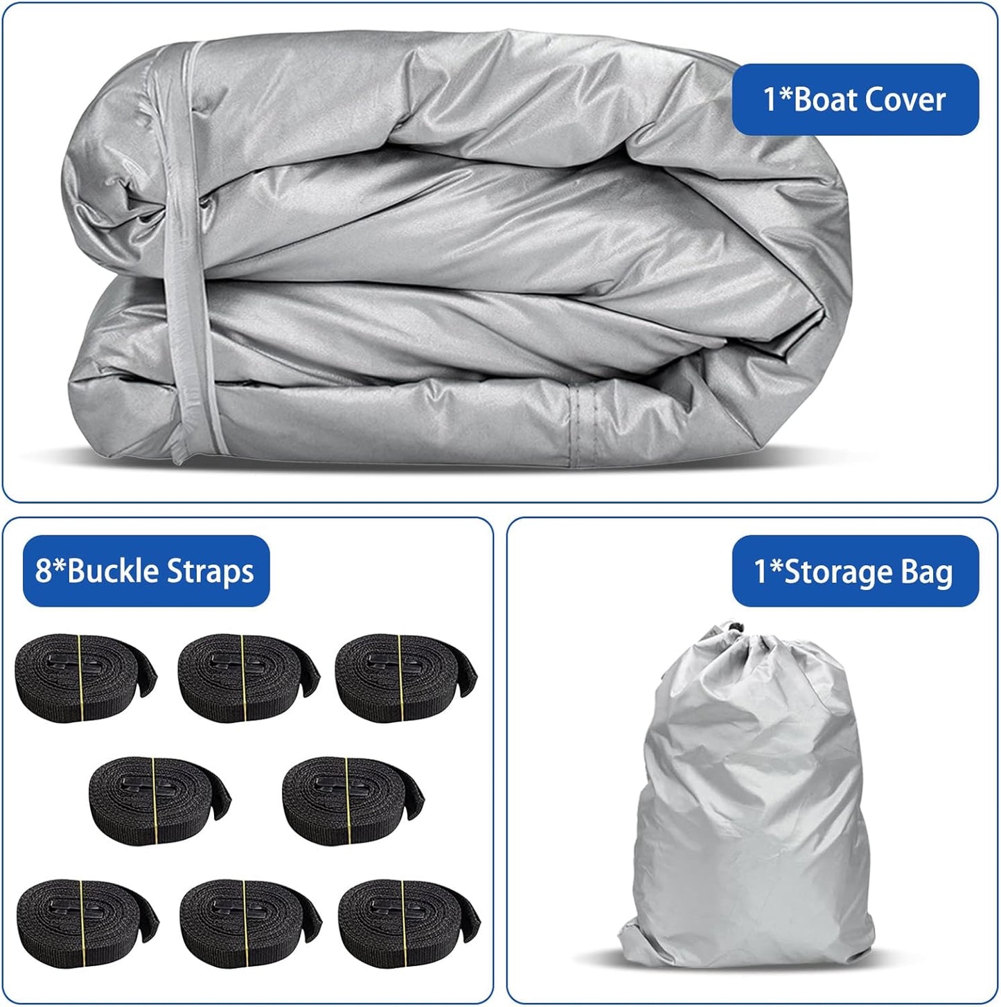 iCOVER Jet Ski Cover - Waterproof Heavy Duty Trailerable Jetski Covers for Seadoo Kawasaki Yamaha Wave Runner, Fits PWC Models Up to 135in Long