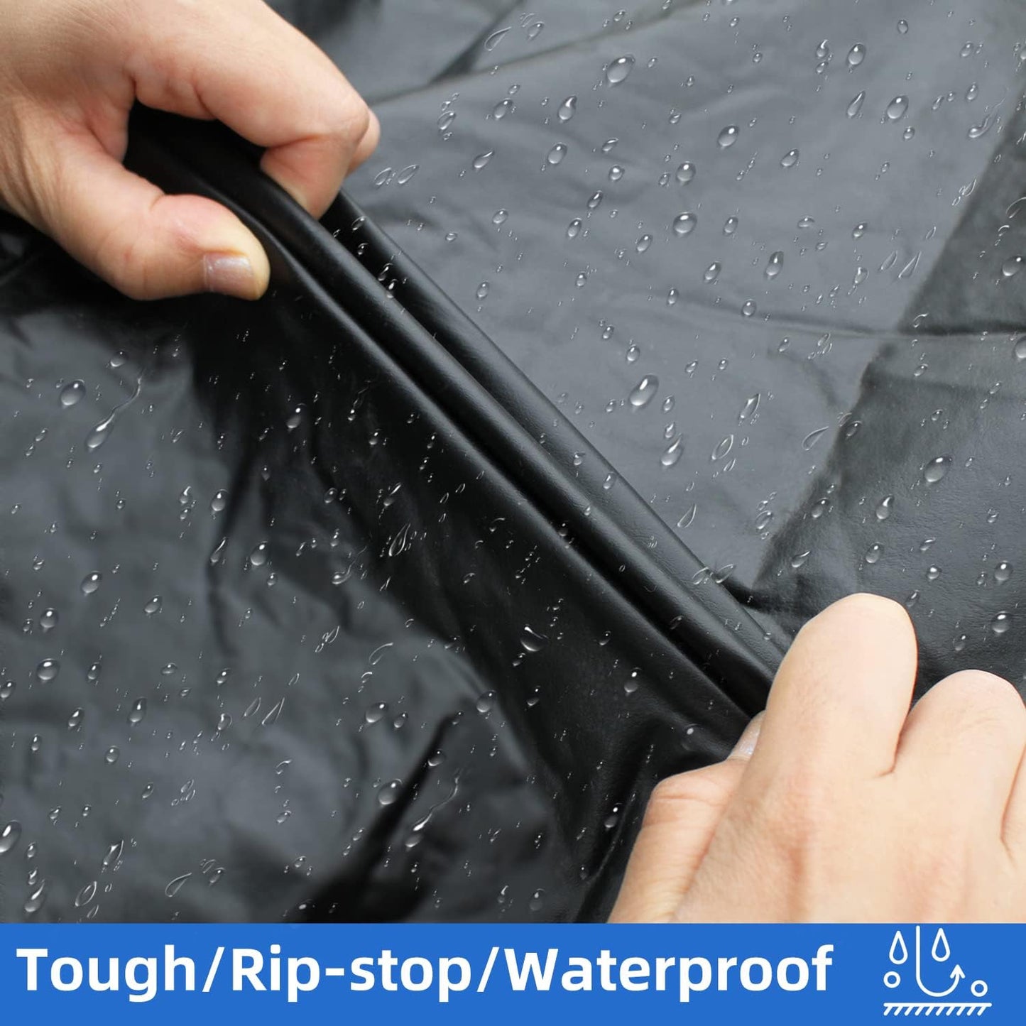 Tire Covers 4 Pack, Waterproof Thickening Tire Wheel Protector for Truck, SUV, Trailer, Camper, RV, Universal Fits Tire Diameters 27-29 inches, Black
