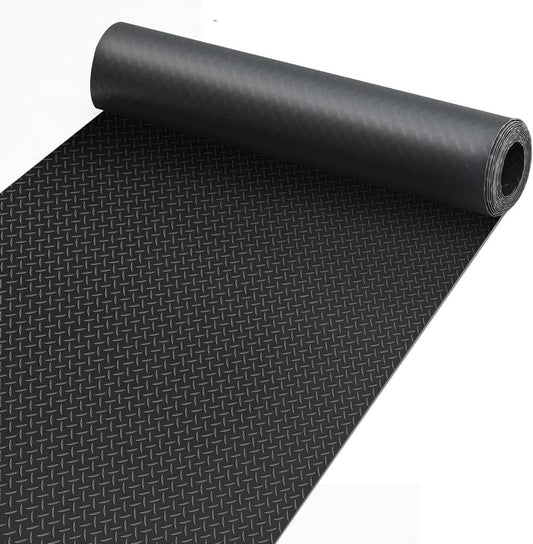 Premium Garage Floor Mat, Commercial Grade Heavy Duty Parking Mat for Garage Floor, Golf Cart Parking, Water/Stain Resistant Floor Runner (Black Diamond, 4 x 10 Feet)