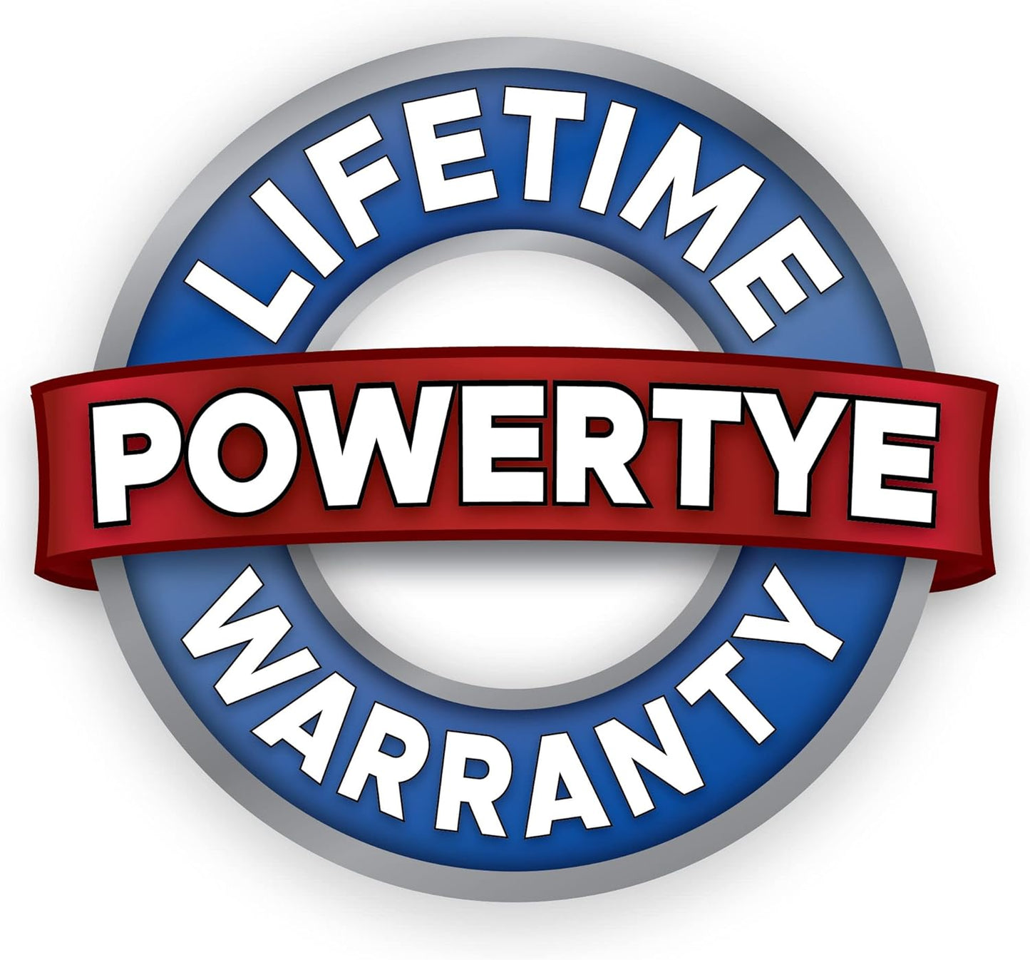 PowerTye - Made in USA - Extra Long Ratchet Tie Down Straps, Heavy Duty with Carabiner Hooks, Soft-Tye & Bag, for Motorcycle, ATV & Cargo, 1,000 lb WLL, 1.5 inch x 10ft Long, Black/Black (Pair)