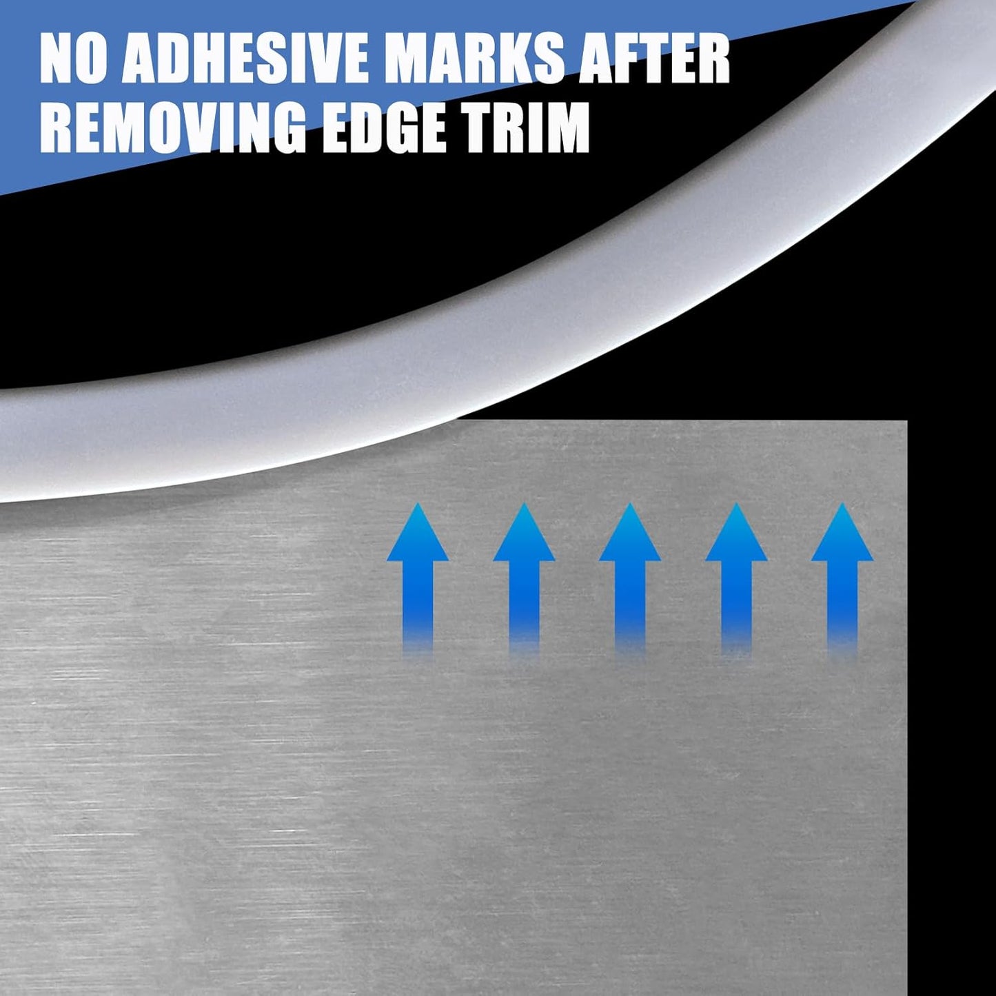 Rubber Edge Trim, Flexible Edge Trim for Sharp Edge, 5/16"(8.0mm) U Channel Edge Protector, Self Adhesive Edge Guards for Plywood, Glass, Flexiglass and Sheet Metal Parts, 20Ft, Grey Color