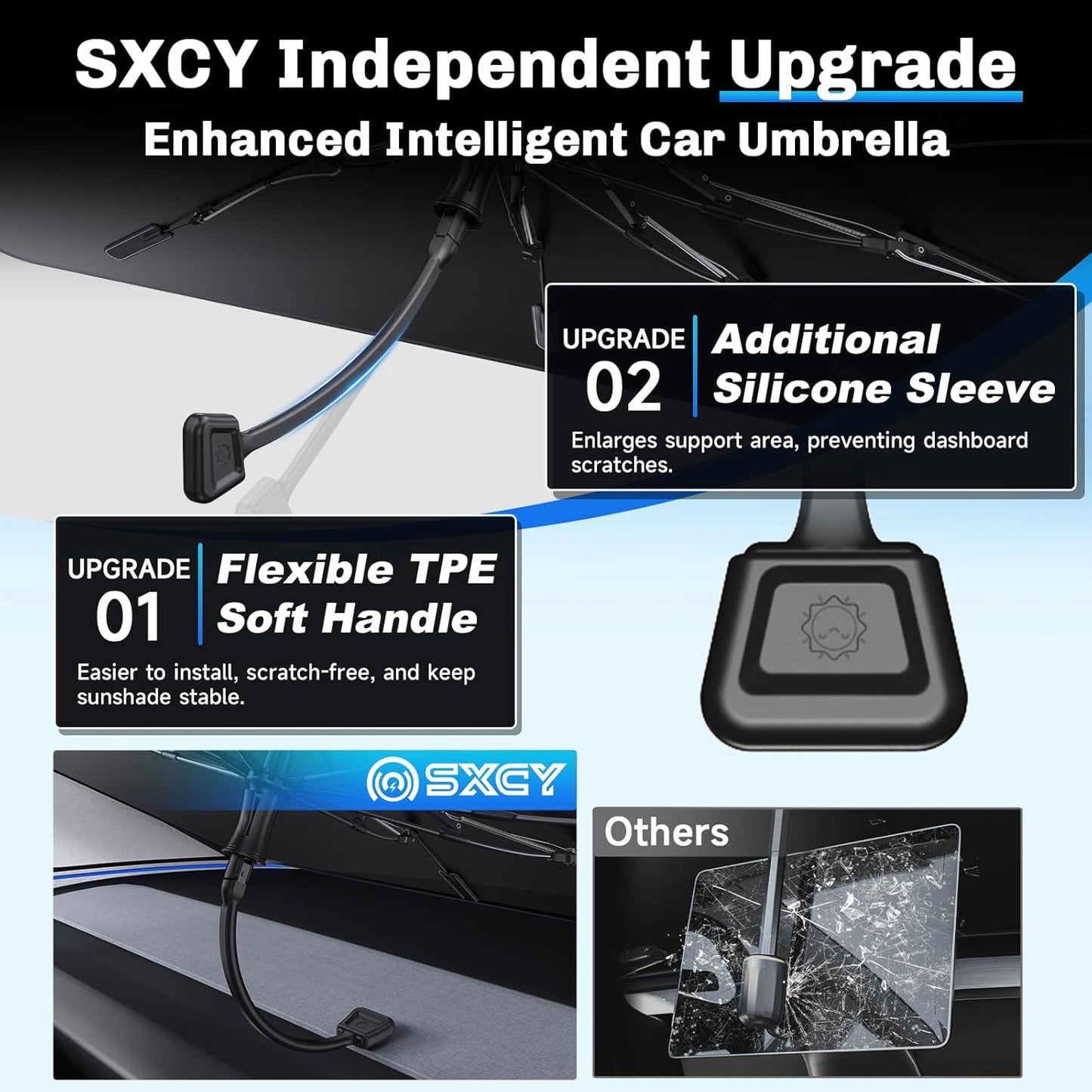 SXCY for 2025 BMW X3 Windshield Umbrella Sunshade [Easier Foldable] for 2025 BMW X3 Accessories 2025 X3 Sunshade Umbrella for 2025 X3 Windshield Sun Shade Umbrella 2025 X3 Sun Shade Umbrella Protect