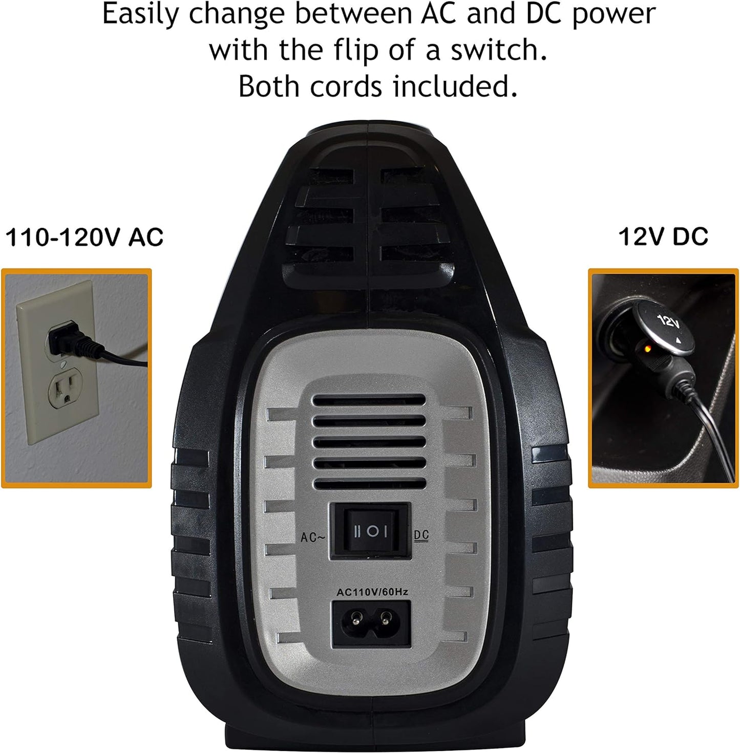 JACO SmartPro 2.0 AC/DC Digital Tire Inflator Pump - Automatic Portable Air Compressor - 100 PSI (12V DC, 110-120V AC)