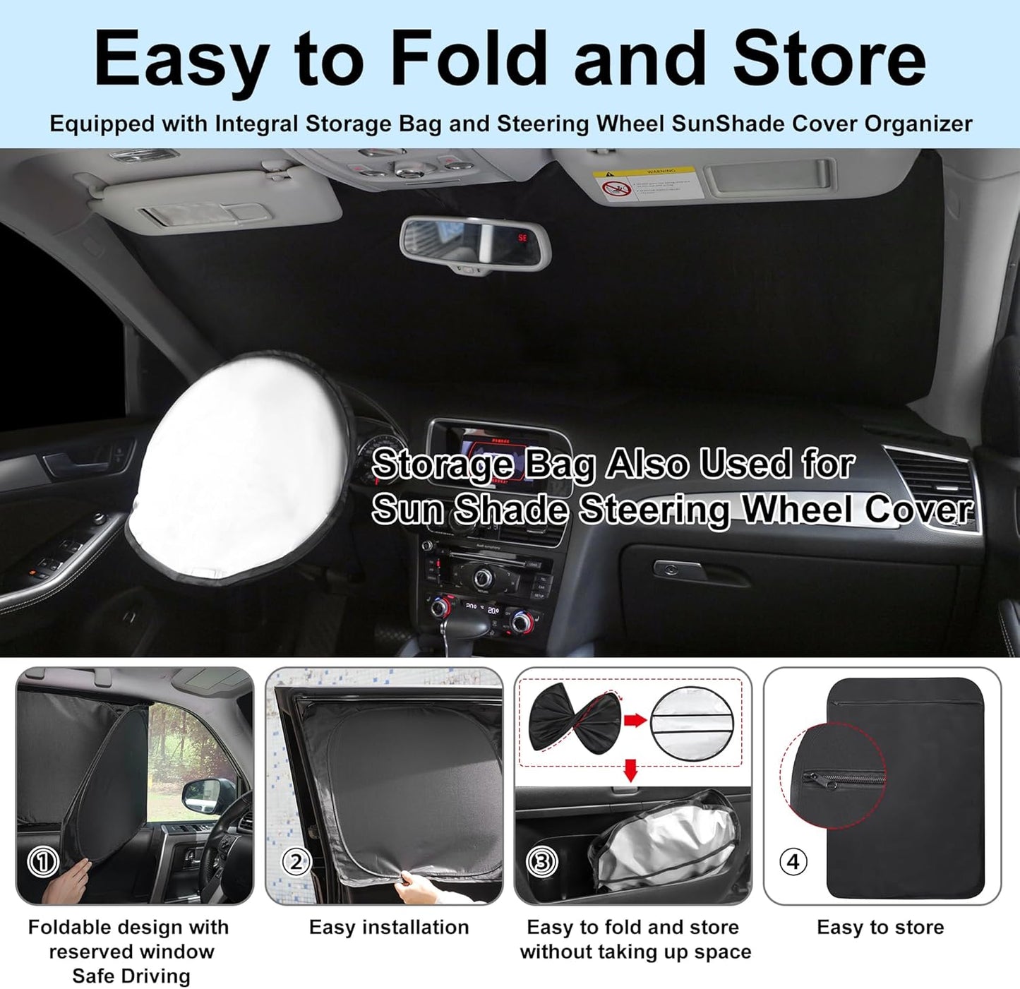 TINGLU Window Shades for Subaru Crosstrek 2013 2014 2015 2016 2017 Accessorie Car Side Full Windows Rear Triangular Windshield Sun Shade Sun UV Rays & Privacy Protection for Camping,Napping 8PCS