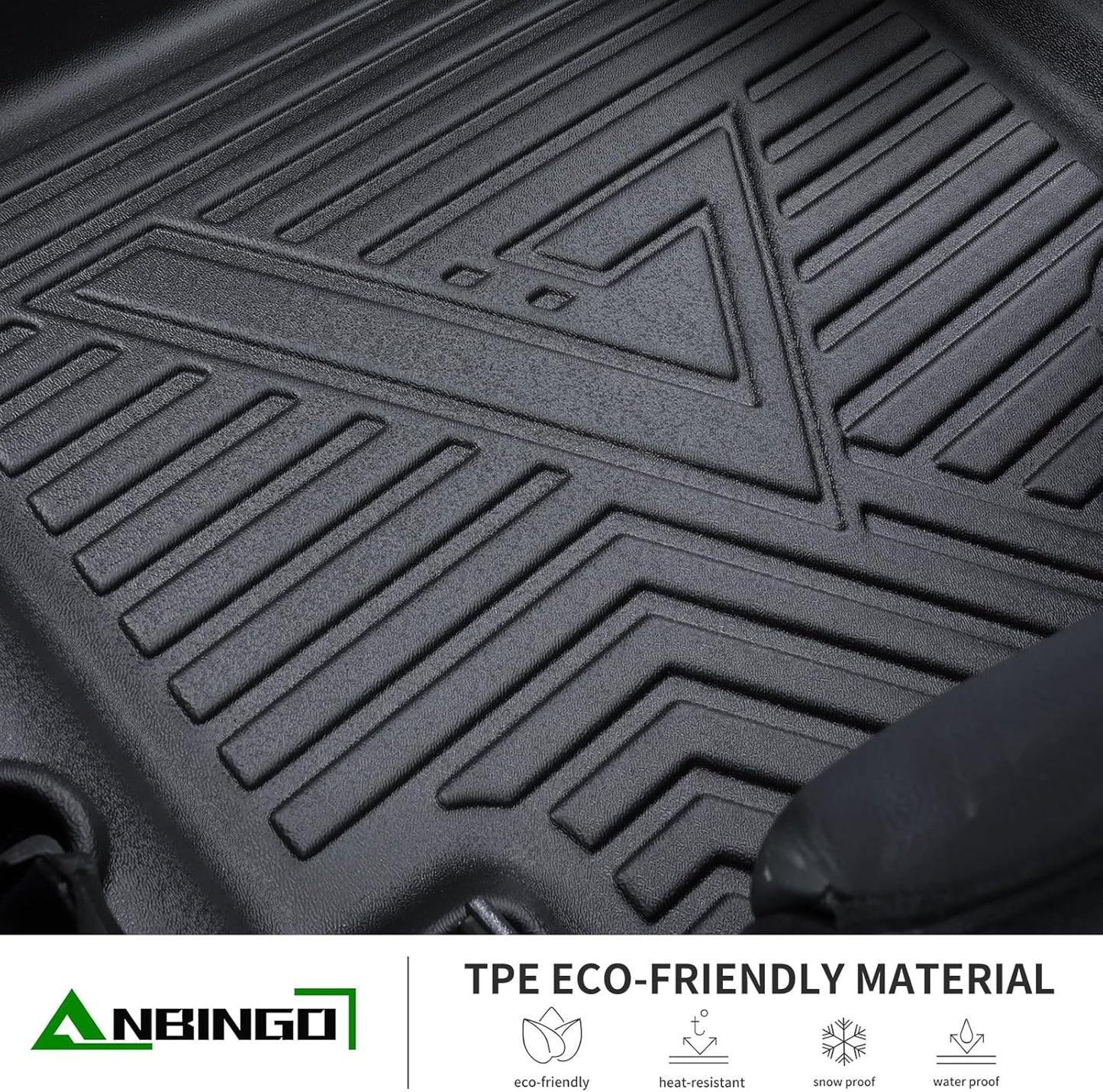 ANBINGO® Floor Mats Custom for 2019-2024 Kia Forte Waterproof Car Mats All Weather Guard Floor Liners 1st& 2nd Row Full Set, S | EX | FE | LX | LXS | GT | GT-Line
