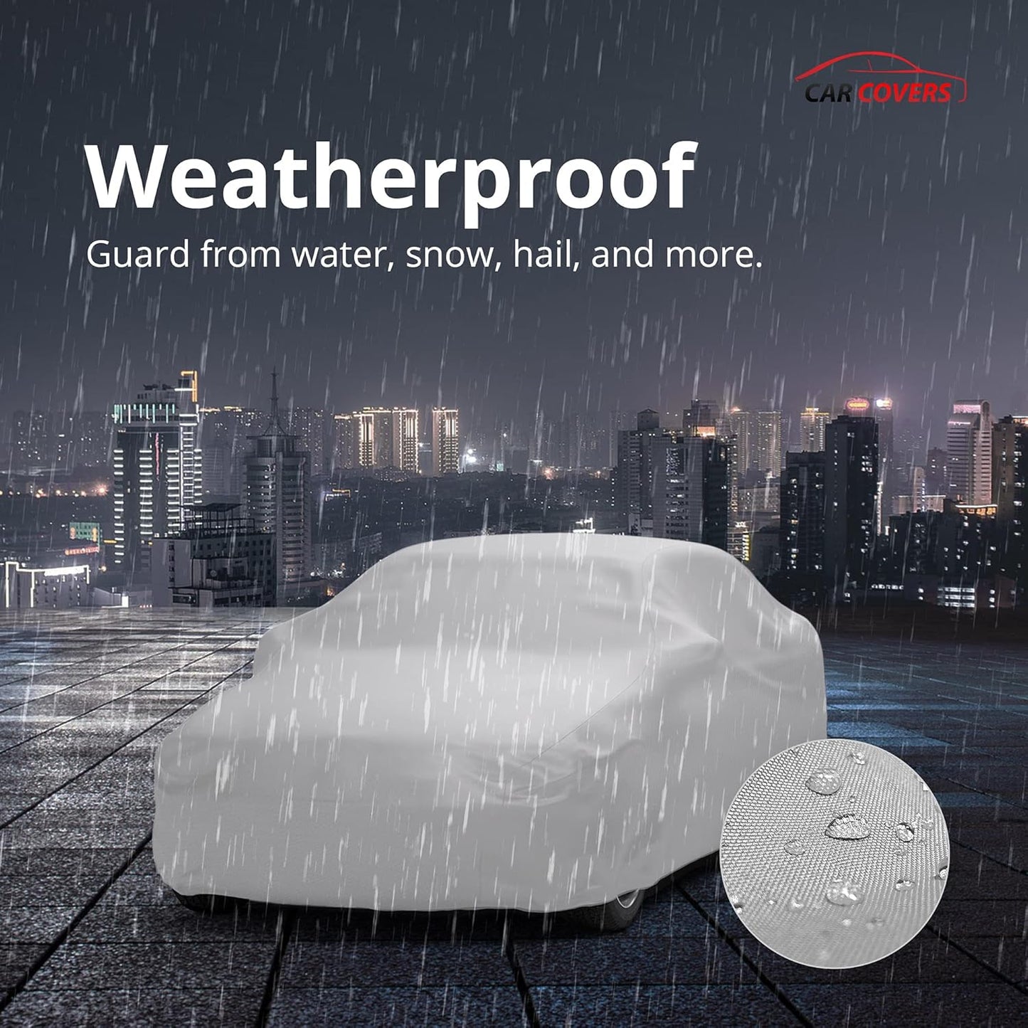 Car Covers Weatherproof Max Car Cover & Warranty Compatible with Porsche 1974-1989 911 Turbo (Type 930) – Outdoor Cover Theft Cable Lock Car Accessories Better Than Waterproof