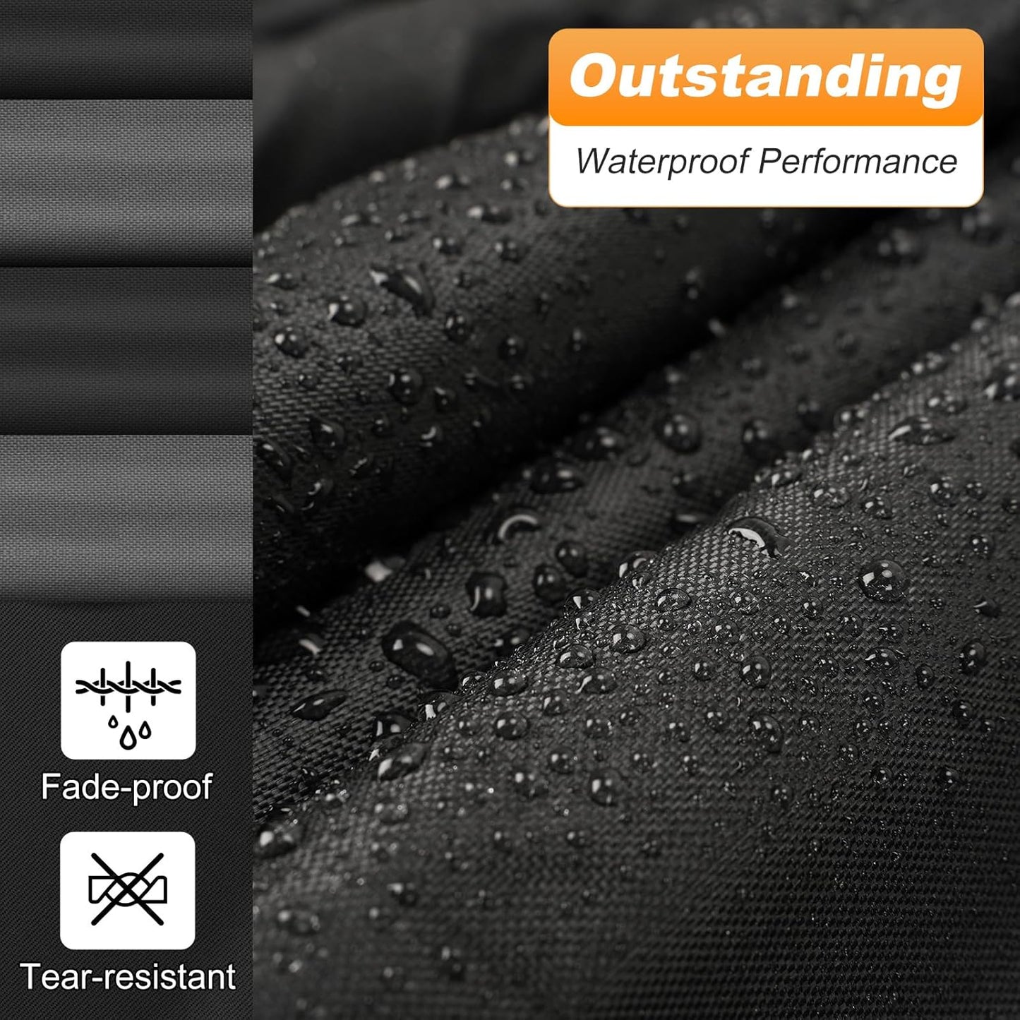 QUNSUNUS Waterproof Car Cover for Chevrolet El Camino 1964-1967/1978-1987, Outdoor Car Cover with Zipper, Full Exterior Car Covers for Automobiles All Weather with Wind, Sun, UV and Dust Protection