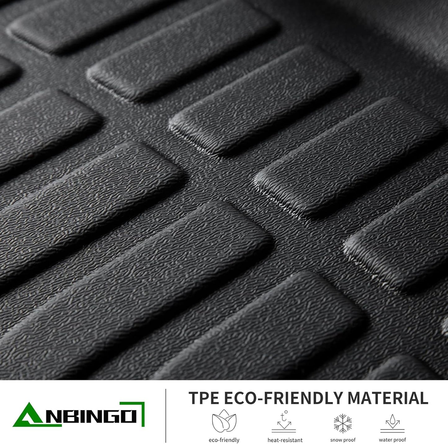 ANBINGO® Floor Mats & Cargo Liner for 2016-2022 HR-V AWD, LX | EX | EX-L | Sport | Touring, HRV All Weather TPE Car Trunk Mat-Set