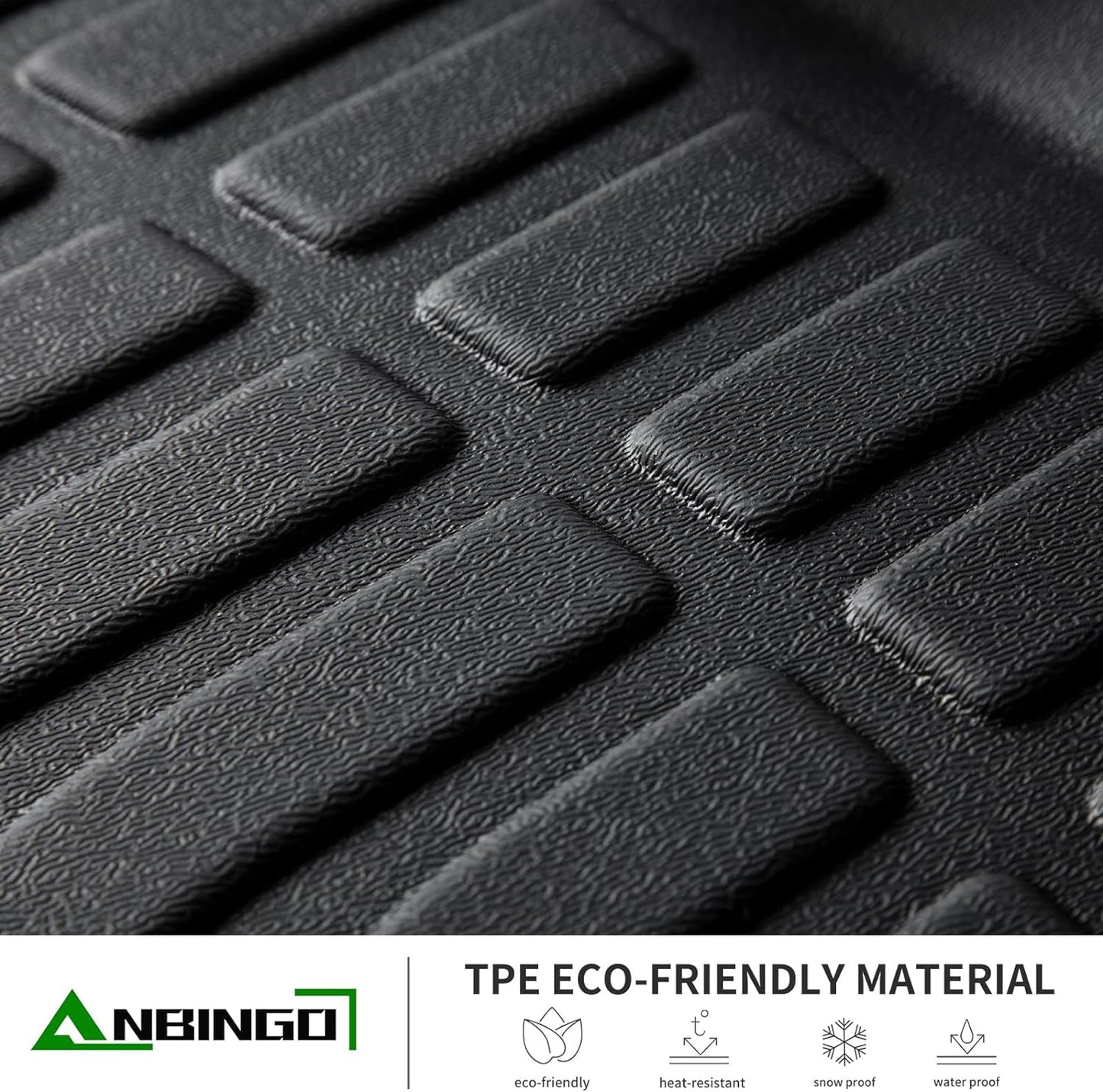 ANBINGO®Floor Mats Fit for Kia Soul 2014-2019 All Weather Mats for Kia Soul TPE Car Mat Rugs for Soul Rubber Trunk Carpet for Soul Automotive Accessories