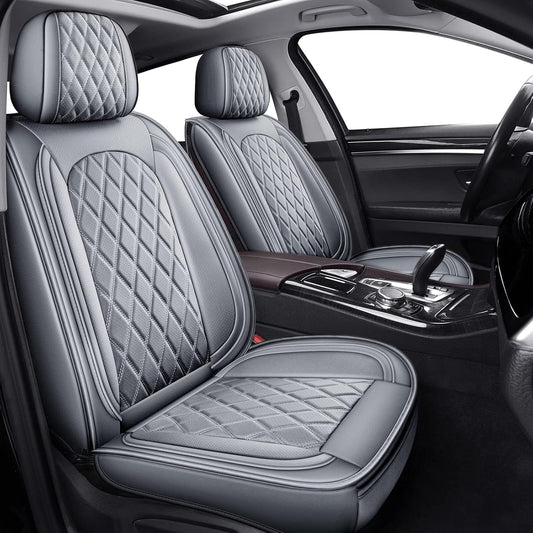 MIROZO Ram Seat Covers,Waterproof Truck Seat Covers Fits for 2009-2025 Dodge Ram 1500 2500 3500 Crew Quad Regular Cab Pickup Cushions Compatible with Split Bench 40/60(Gray,Full Set Flat Back)