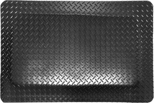 Rhino Mats, American Classic Diamond Anti-Fatigue Mats, Industrial Ergonomic Comfort Standing Mat for Work, Home, Garage, Office, Kitchen or Anywhere (Black 9/16" Thick, 2 FT. x 23 FT.)
