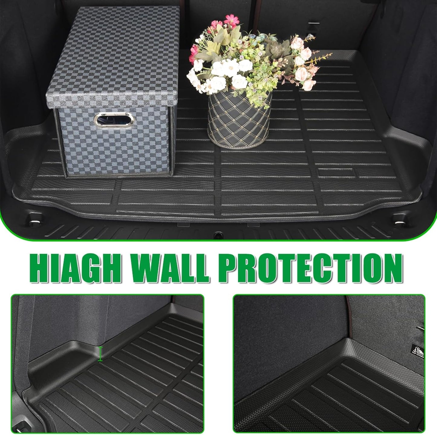 for BMW X3 Floor Mats 2024 2023 2022 2021 2020 2019 2018(Only Fit Models with X3 Spare Tire),Car Mats for BMW X3 G01/M40i/30i/M All Weather Car Mats Cargo Liner Accessories 2018-2024