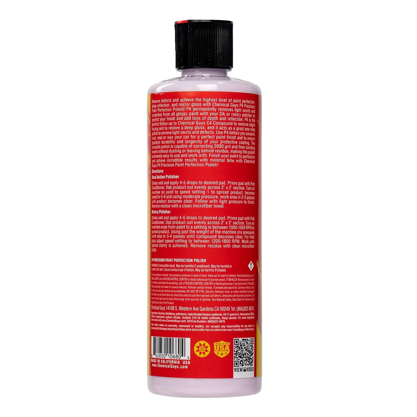 Chemical Guys GAP11716 P4 Precision Paint Perfection Polish (Paint Correction - Fixes Scratches, Swirls & Towel Marks), 16 oz.
