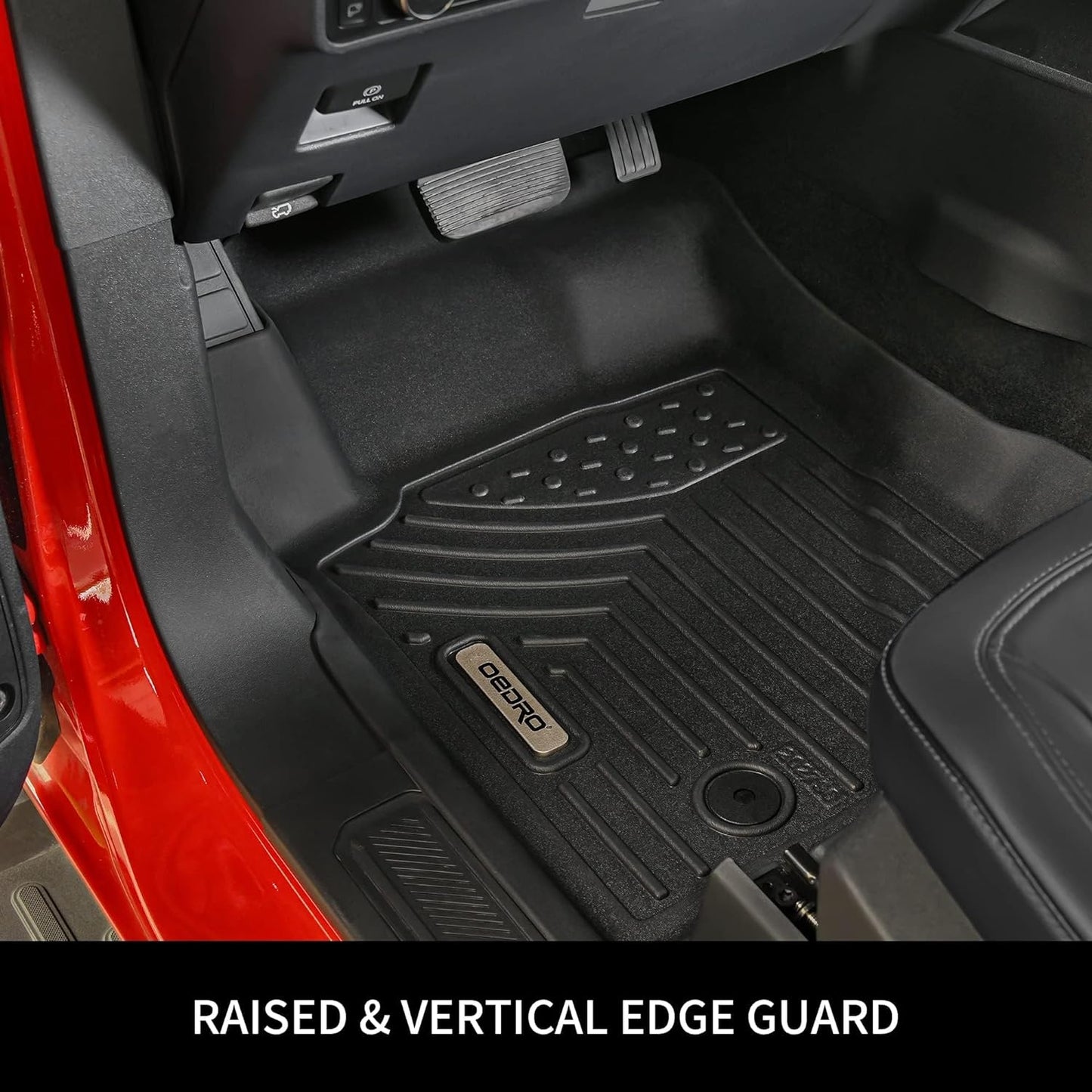 OEDRO Floor Mats Cargo Liner Fit for Mazda CX-50 2025 2024 2023 (Non Hybrid), TPE All-Weather Guard Waterproof Floor Liners Set CX-50 Accessories Fits 1st & 2nd Row, Cargo Mat, Black
