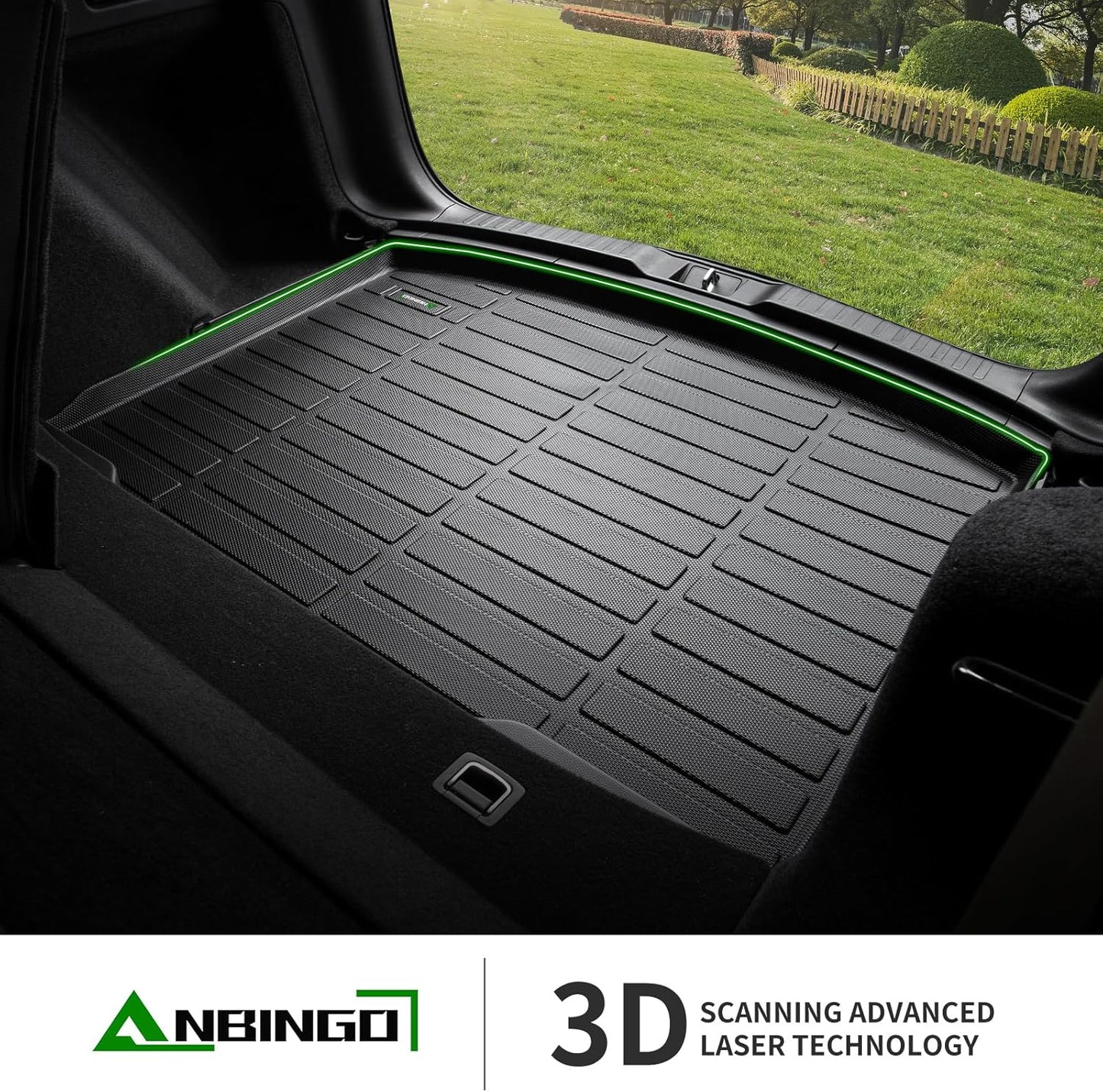 ANBINGO® Floor Mats & Cargo Liner Set for Jetta 2019-2025 Waterproof Car Mats Guard Liners Front & Rear Rows Jetta Full Set-Black