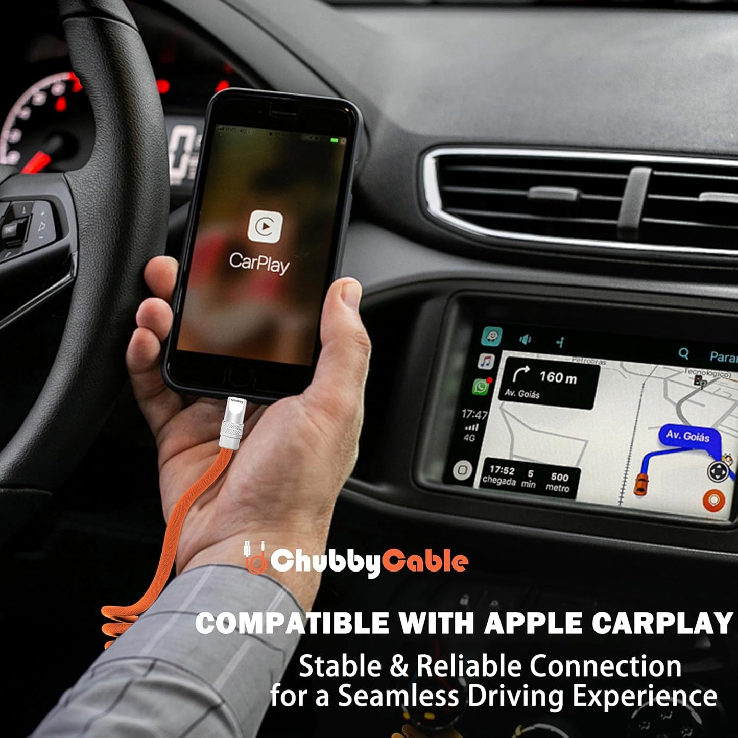 chubbycable Curly Chubby - Retractable Fast Charging Cable 240W Coiled Charger Cord for Car Durable USB-C Cable for Phones, Tablets and More, Dark Blue+Dark Blue, Type-C to Type-C, 1.3FT-2.3FT
