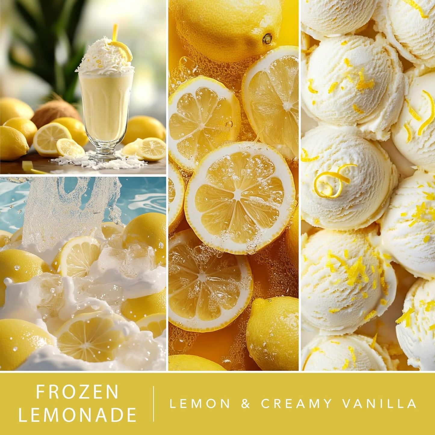 Scentsationals Wax Melts, Wax Cubes Strong Scent - Frozen Lemonade - Long Lasting Scented Wax Melts for Warmer, 10oz (24-Cubes)
