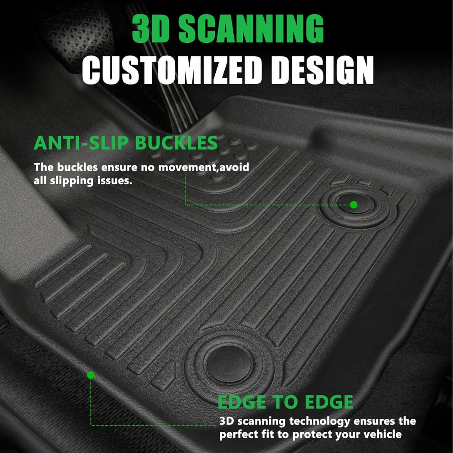 for Mercedes Benz GLC丨GLC 300丨GLC 350e 丨GLC 43 AMG Floor Mats 2025 2024 2023,Car Mats for Mercedes Benz GLC All Weather Anti-Slip Floor Mats Cargo Liner Accessories