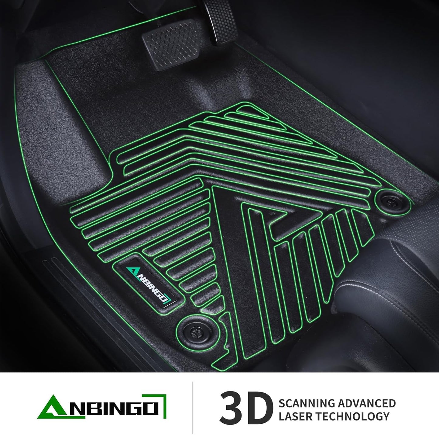 ANBINGO® 2025 Honda Ridgeline Floor Mats, Fit for 2024 Ridgeline, 2017 Ridgeline, 2018 Ridgeline, 2019 Ridgeline, 2020 Ridgeline, 2021 Ridgeline, 2022 Ridgeline, 2023 Ridgeline