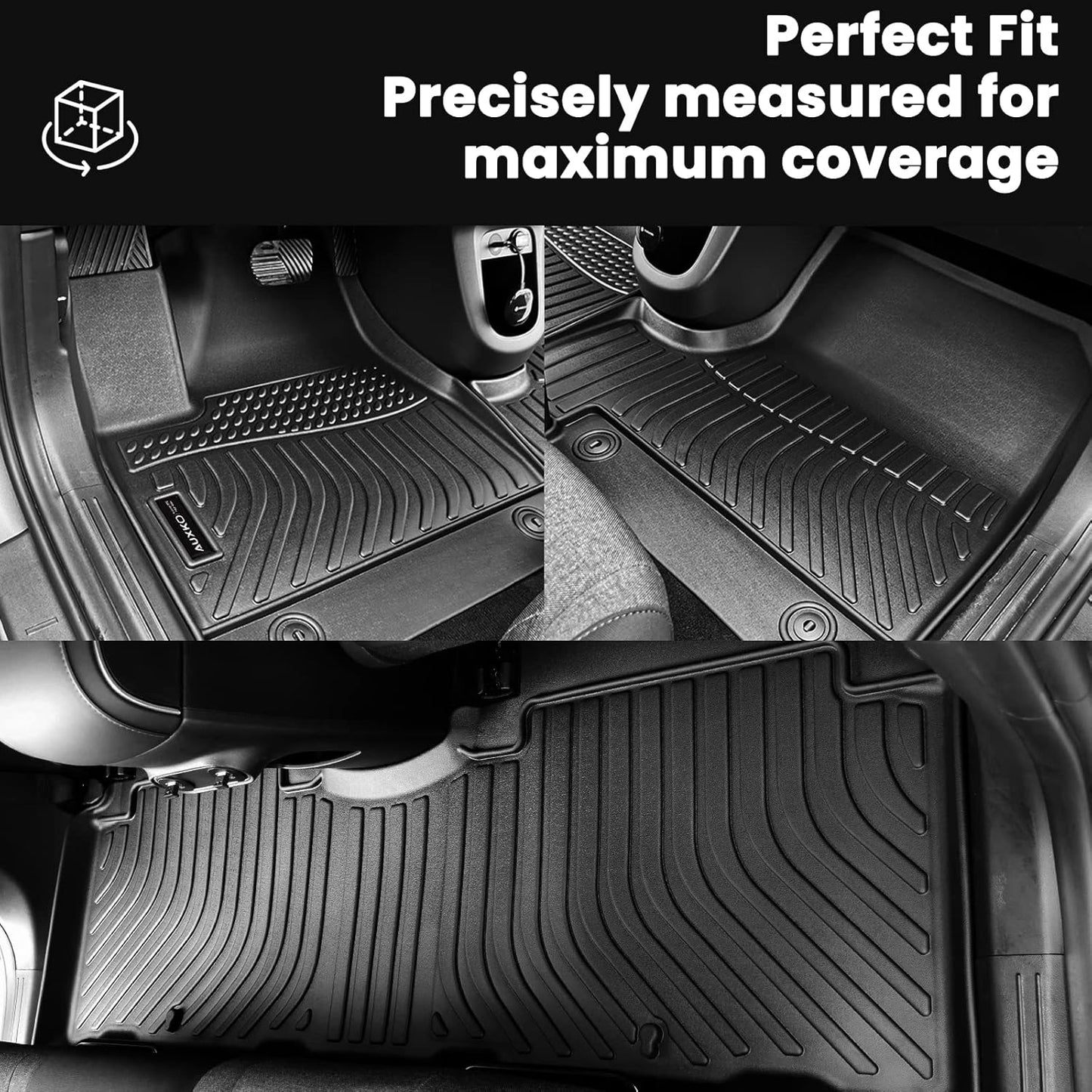 Auxko All Weather Floor Mats Cargo Mat for Honda Accord 2018-2022 TPE Liners Accessories Guard Odorless Anti-Slip All Season Floor Liners Trunk Liner for Honda Accord 2022 2021 2020 2019 2018