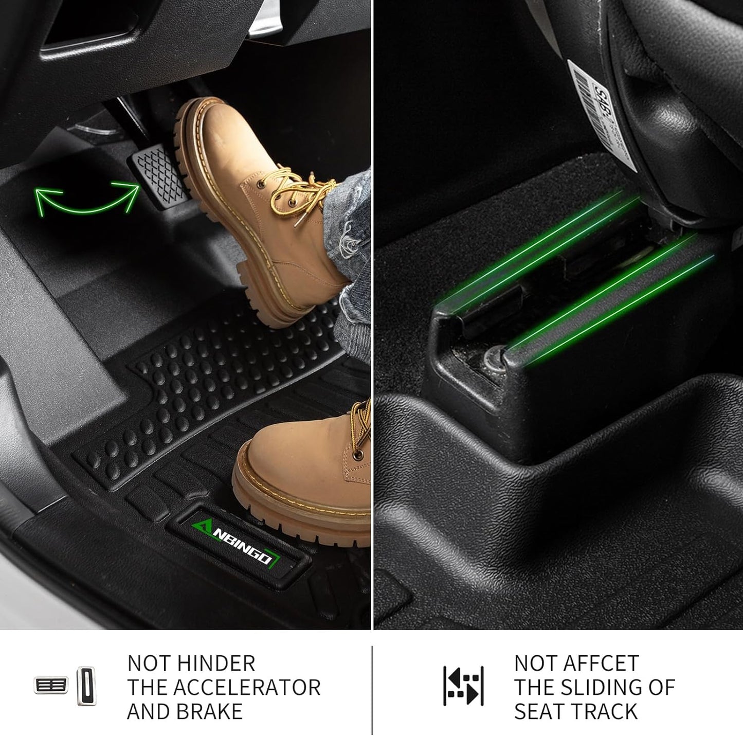 ANBINGO®Floor Mats Fit for Toyota 4Runner(5&7 Seats) 2003-2009 All Weather Mats for Toyota 4Runner TPE Car Mat Rugs for 2004 4Runner Rubber Trunk Carpet for 2005 4Runner Automotive Accessories
