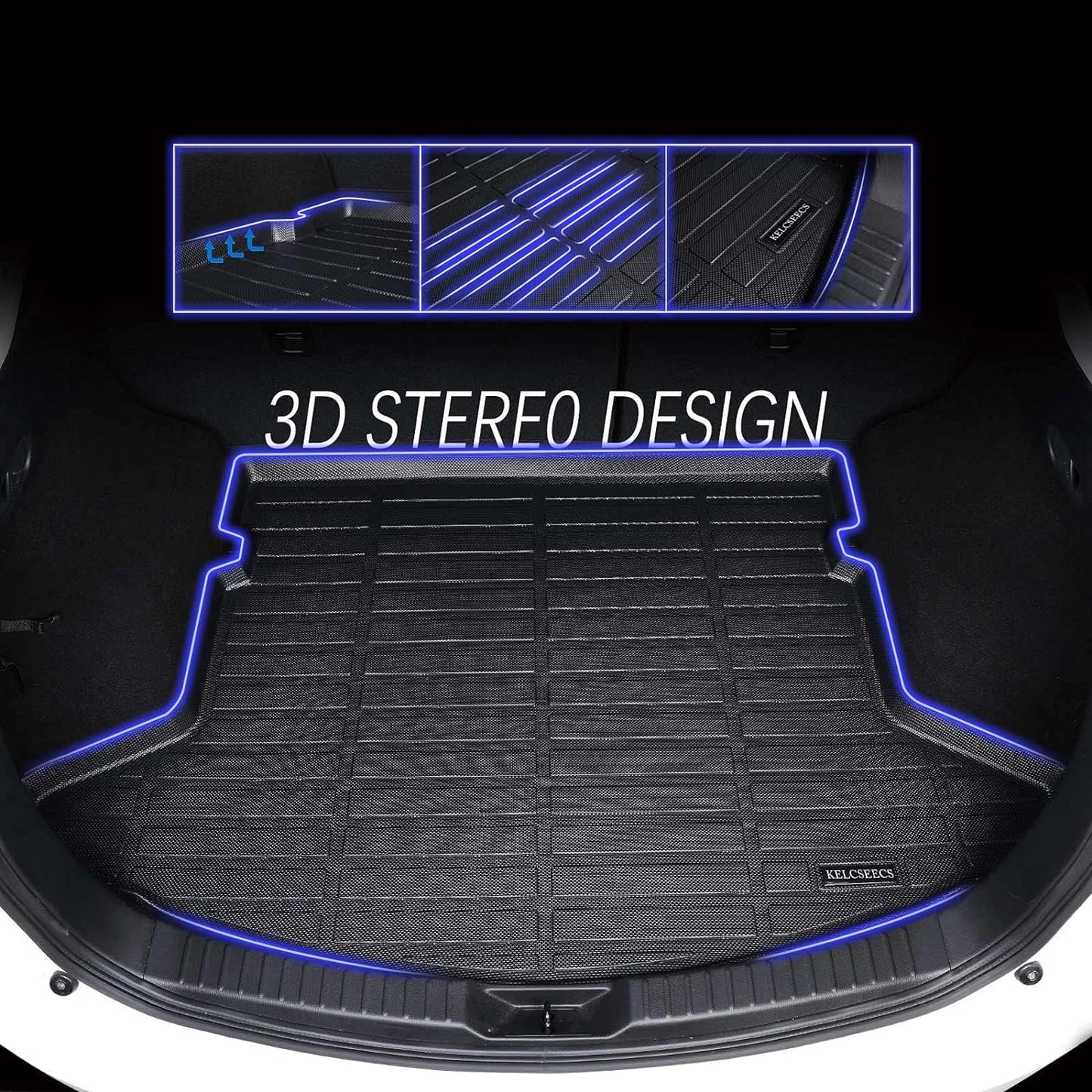 KELCSEECS Floor Mats & Cargo Liner for 2014 2015 2016 2017 2018 2019 Corolla only Sedan All Weather Car Mats Automotive Trunk Mat Corolla Floor Mats Accessories