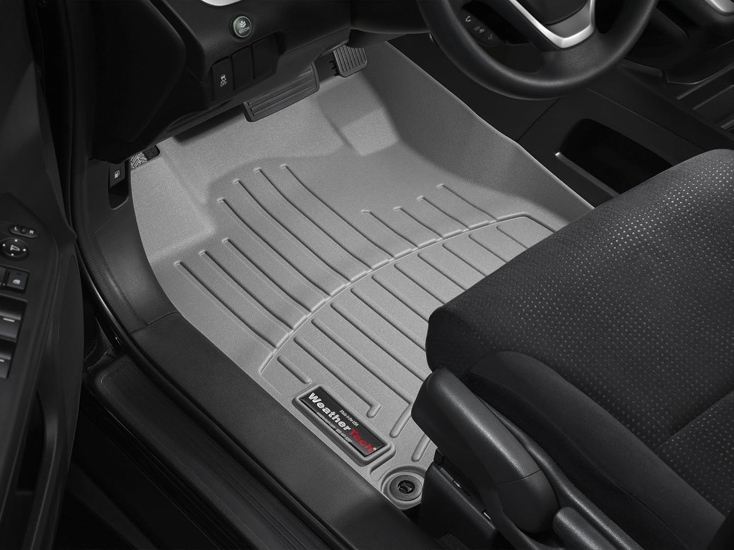 WeatherTech Custom Fit FloorLiners for Honda CR-V, CR-V Hybrid - 1st & 2nd Row (441780-1-2), Black