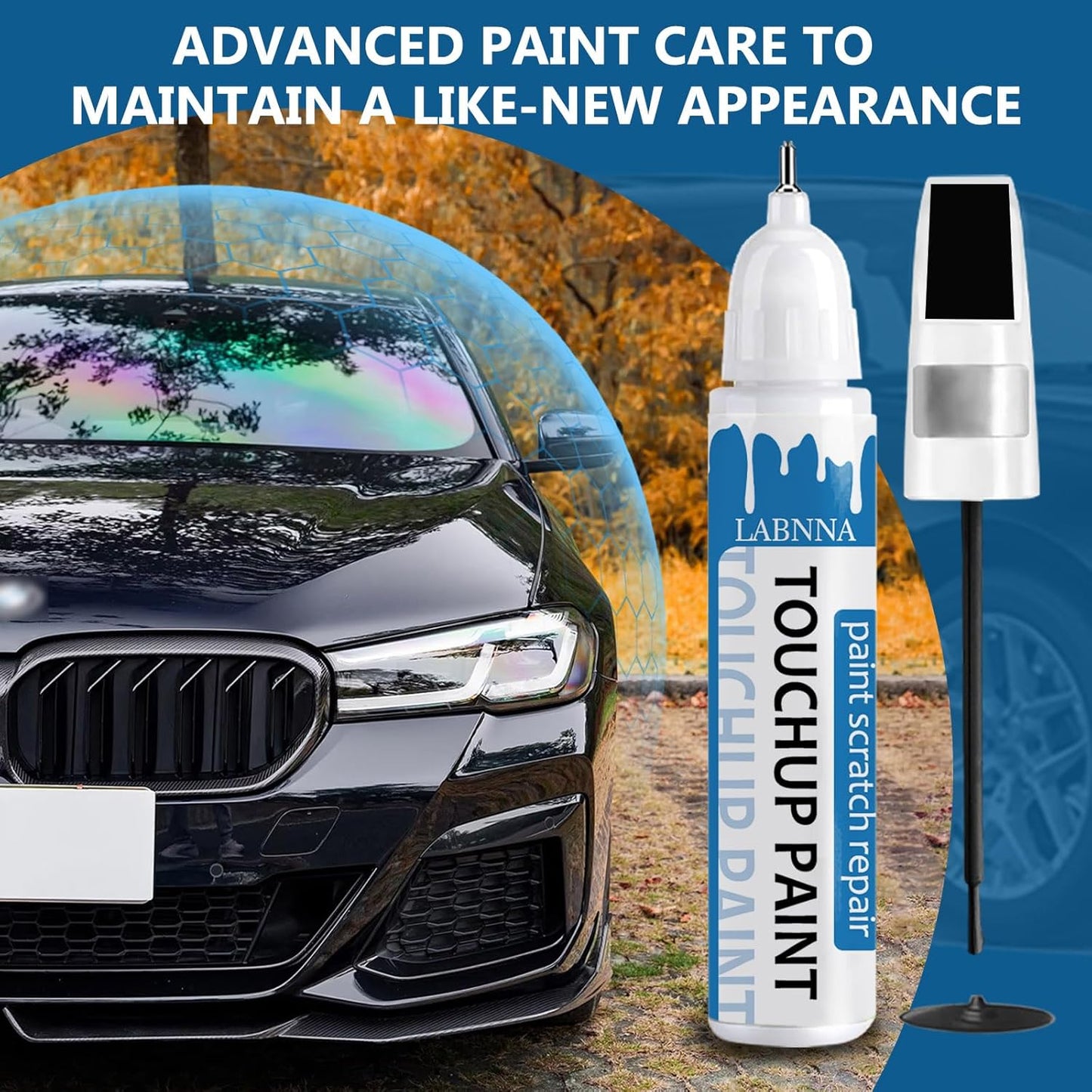 Snow White Pearl(SWP) Touch Up Paint for Kia-Exact Match 2 in 1 touchup Paint Pen for Chips and Nicks Repair Car Paint Scratch Repair Kit