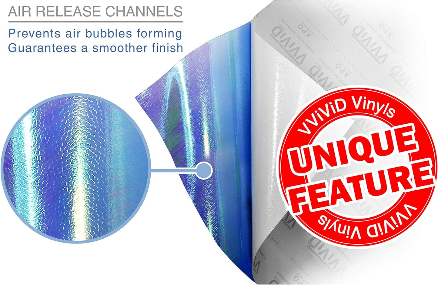 VViViD Extra-Wide Headlight Taillight Vinyl Tint Wrap 16 Inch x 48 Inch Roll (Chameleon Blue)