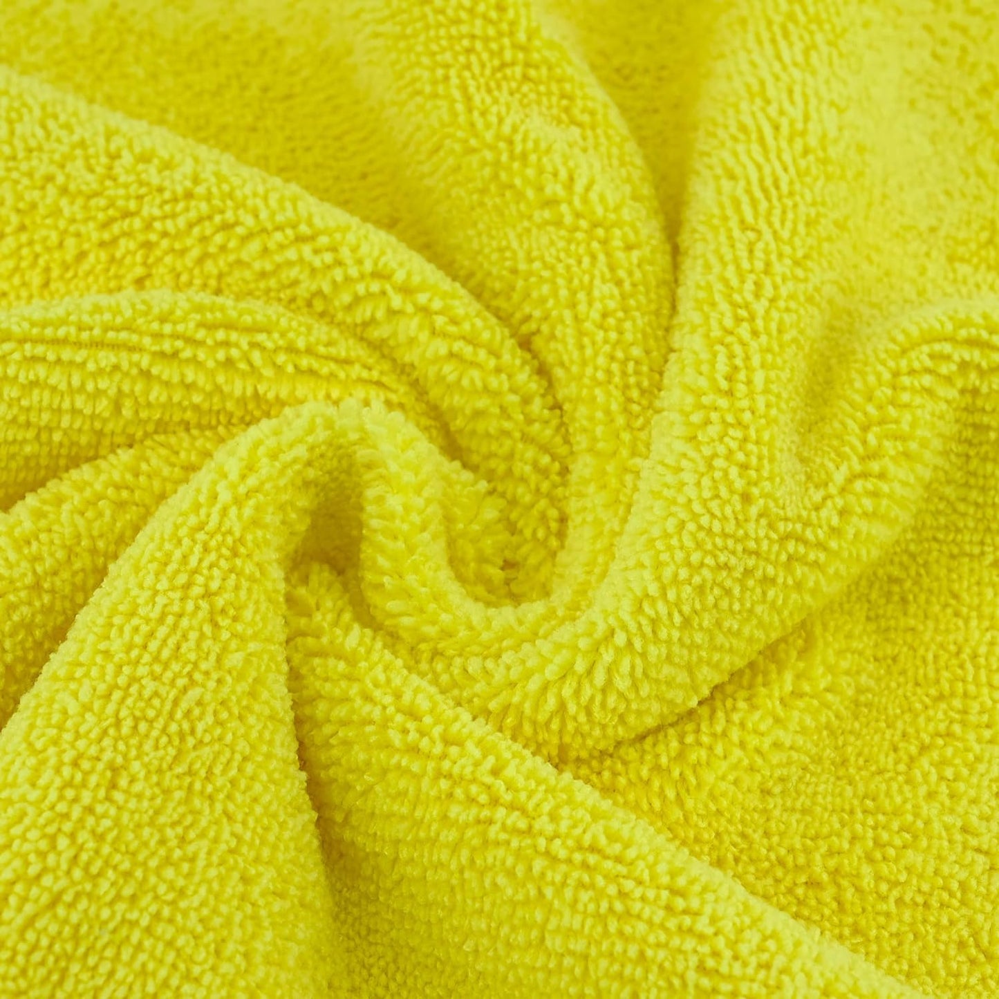 POLYTE Premium Microfiber Cleaning Towel,16x16 in 24 Pack (Blue,Gray,Yellow)