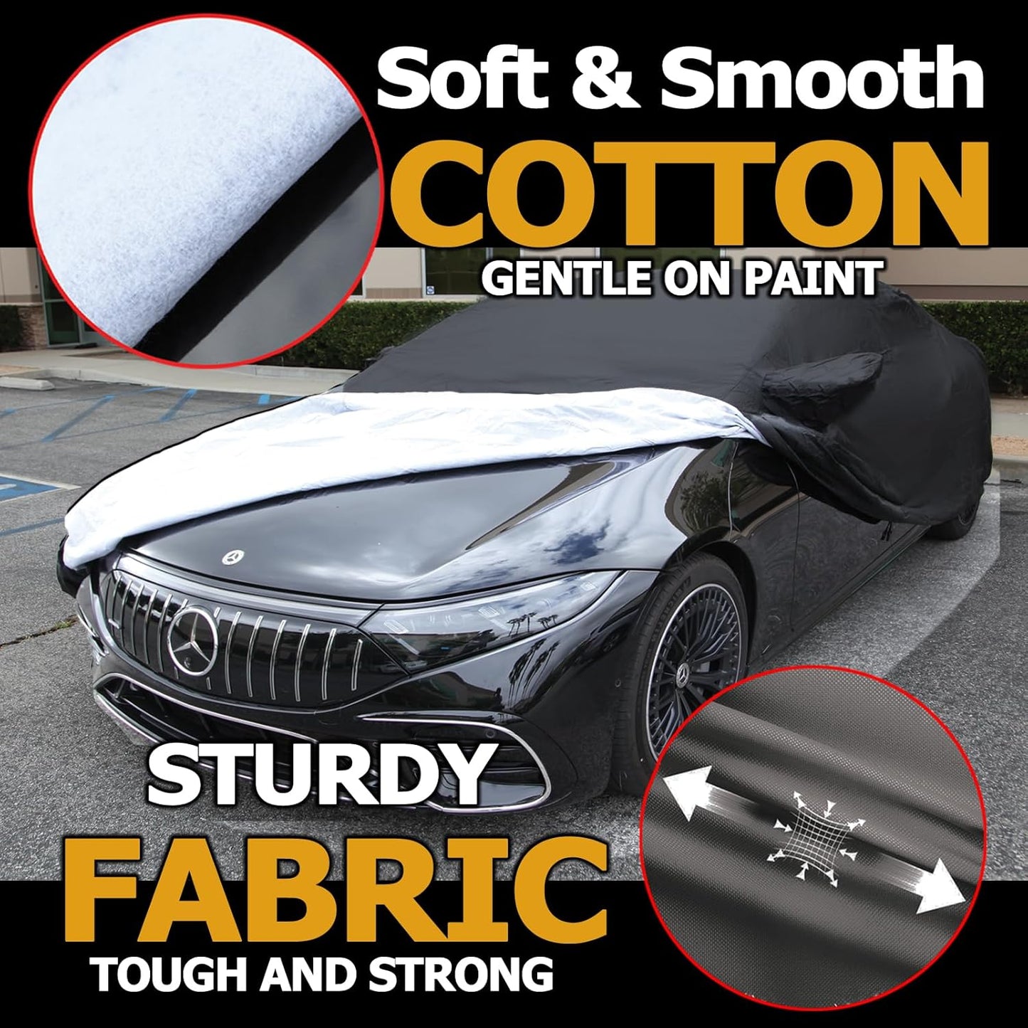 All Weather Waterproof car Cover Good for rain Snow uv Protection dust Small SUV Sportage NIRO Liberty Renegade Tucson XC40 Grand Vitara Compass Black