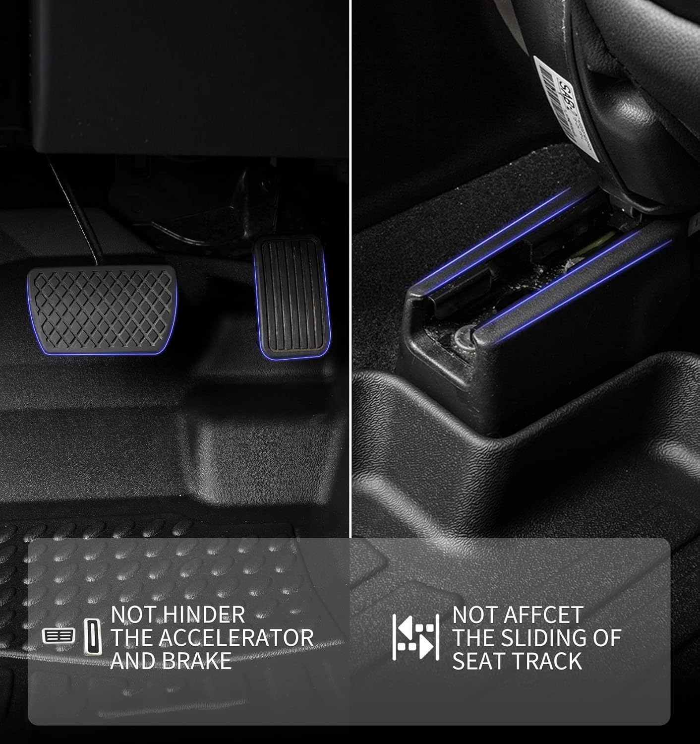 KELCSEECS Floor Mats & Cargo Liner(Not for Hatchback) for 2026 2025 2024 2023 2022 Civic Sedan Si(Include 2nd Row with USB Port) All Weather Car Mats Trunk Mat Civic Floor Mats Accessories