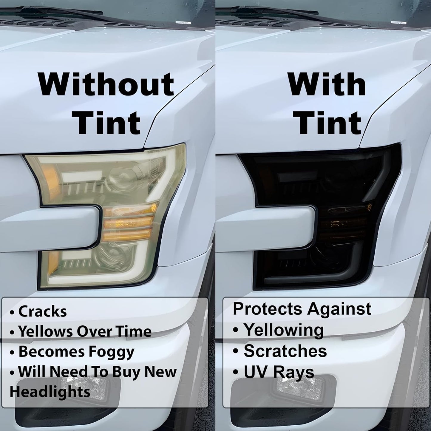 BOGAR TECH DESIGNS Full Headlight Taillight Tint Kit Compatible with Hyundai Palisade 2023-2025, Dark Smoke