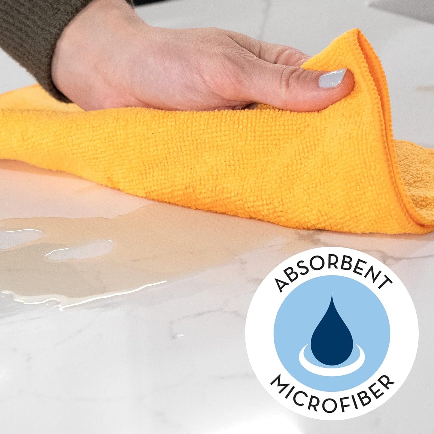 S&T INC. 12 Pack Microfiber Cleaning Cloth, Bulk Towels for Home, Reusable Microfiber Towels for Cars, Cleaning Rags, Assorted, 11.5 Inches x 11.5 Inches, 12 Count