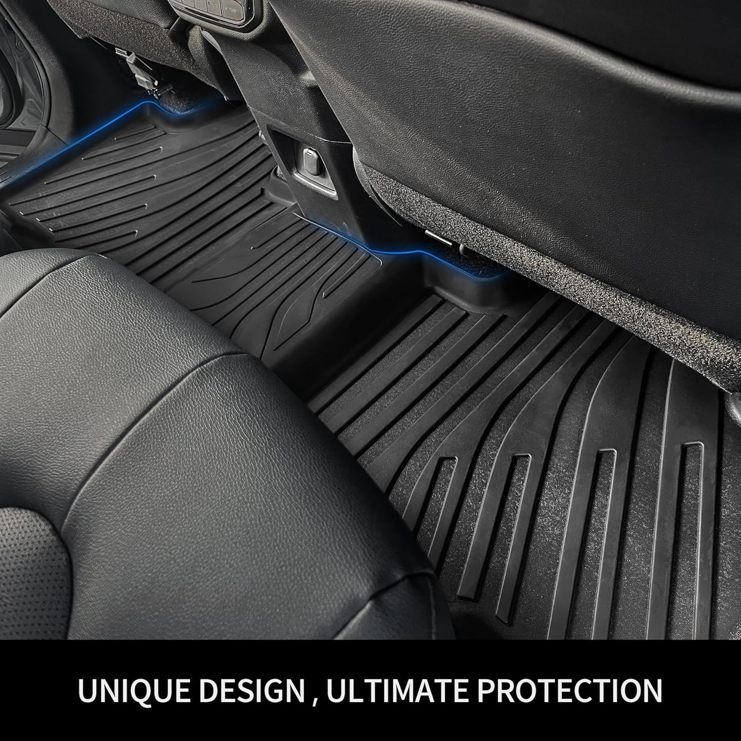 OEDRO Floor Mats Trunk Mat with Backrest Mat Fit for 2025 2026 Chevrolet Equinox (Only Gas) & GMC Terrain, Custom Fit TPE All Weather Car Floor Liners for Chevy Equinox & GMC Terrain Accessories