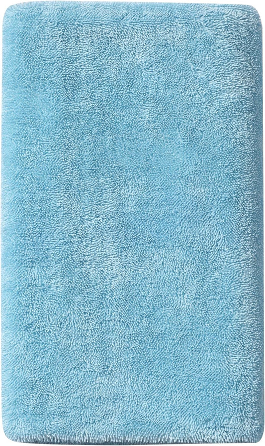 JOYMOOP Microfiber Towels for Cars, 35.4" x 23.6" Car Drying Towel, Blue Reusable Car Towel, Quick Drying Car Microfiber Cleaning Cloth for RVs, SUVs, Trucks