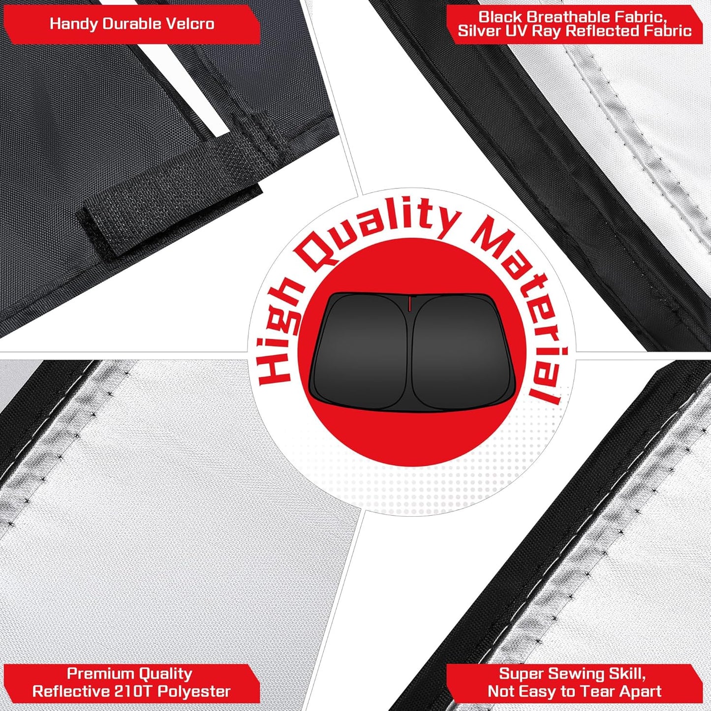 ARISMOTOR Windshield Sun Shade for Volvo XC90 2016-2025 2026, Custom Fit Foldable Front Window Sunshade Sun Visor Protector, Block UV Rays Keep Your Car Cooler