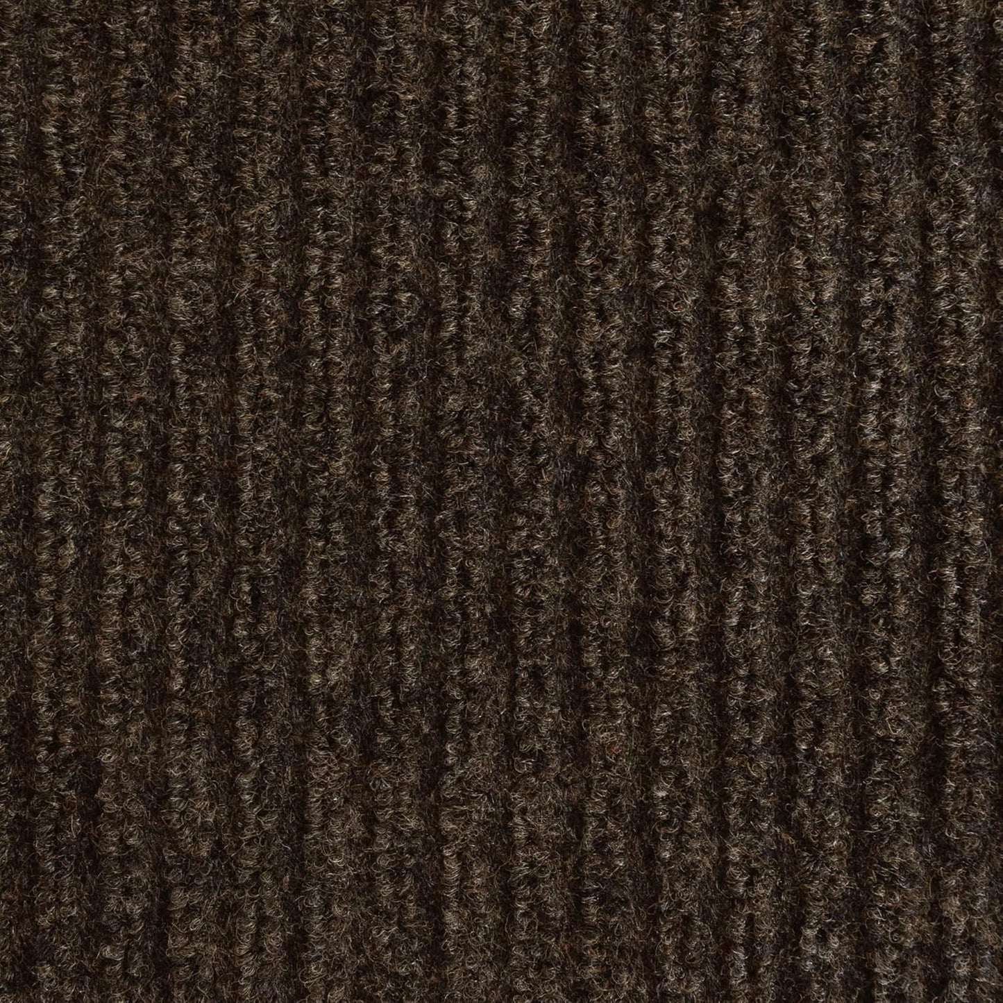 iCustomRug Spartan Weather Warrior Indoor/Outdoor Utility Ribbed Carpet Runner with Non-Slip Thermoplastic Rubber Backing, 6ft X 54ft in Brown